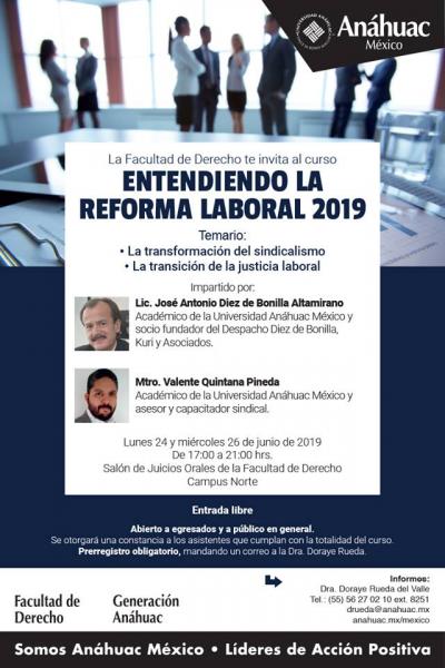 Curso " Entendiendo La Reforma Laboral 2019" | Facultad De Derecho